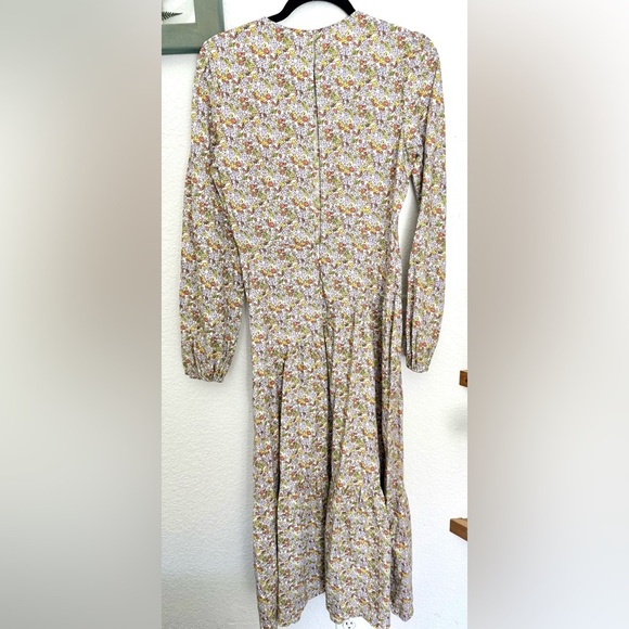 Never Fully Dressed Ditsy Floral Tiered Open Back Midi Dress - Picture 6 of 7